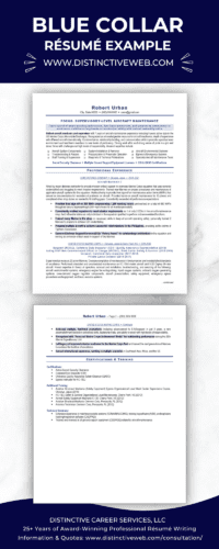 Example Blue Collar Resumes - Distinctive Career Services